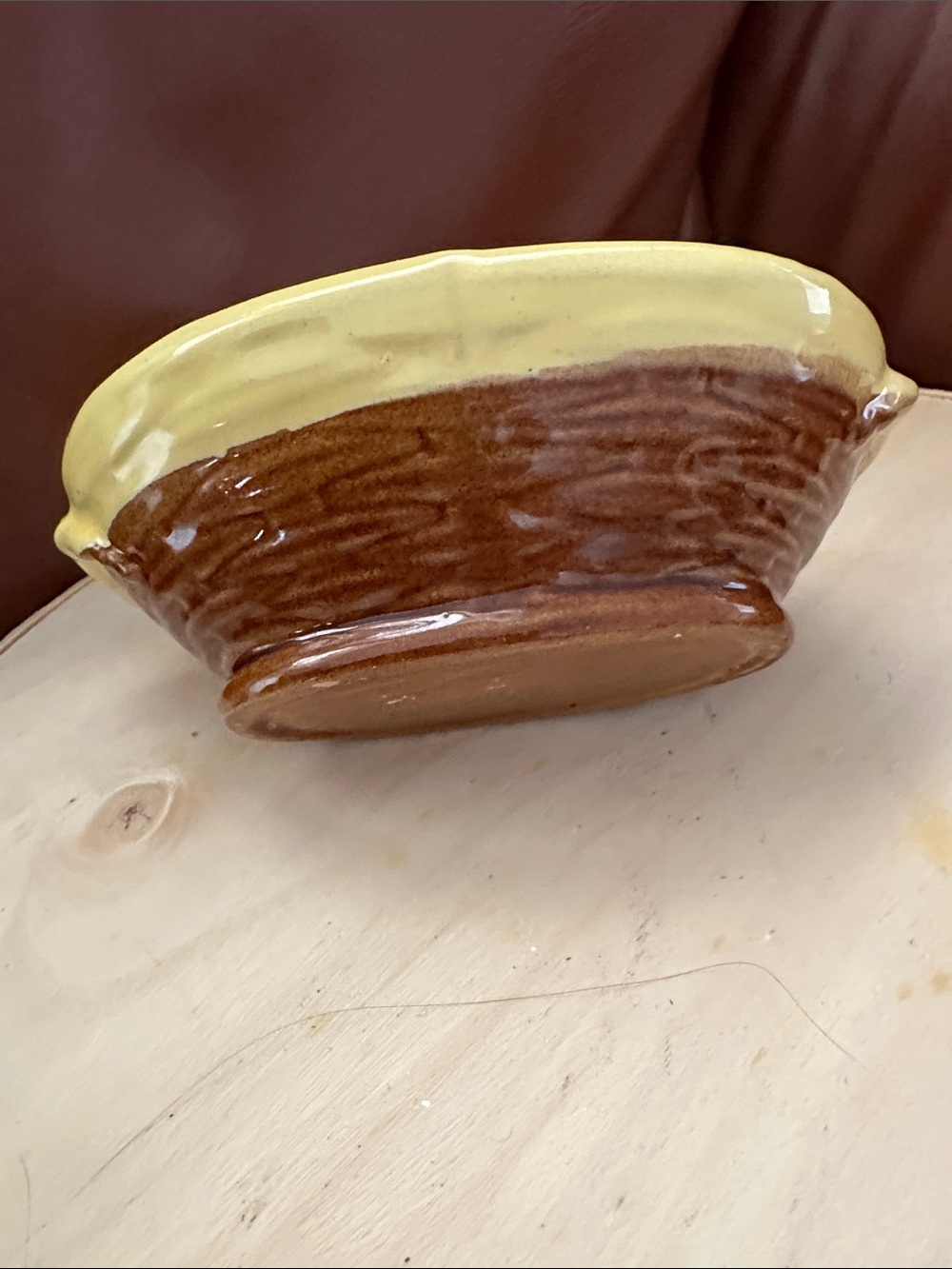 Yellow Nesting Hen Butter Dish 7” long - Picture 6 of 10